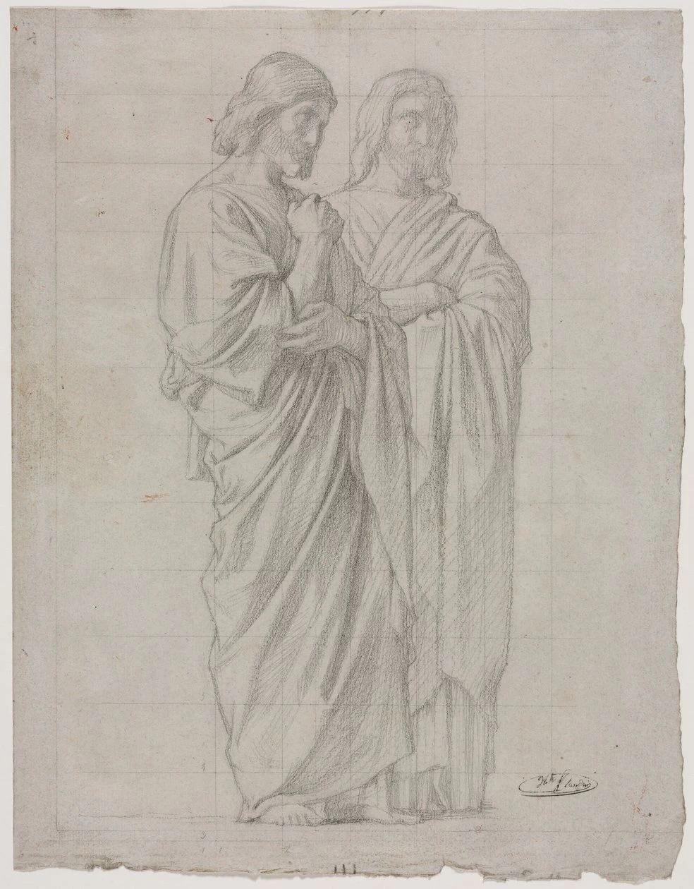 Hippolyte Flandrin - Due figure in piedi, Cleveland Museum of Art